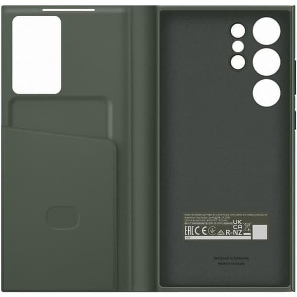SAMSUNG Smart View-fodral med korthållare S23 Ultra Khaki