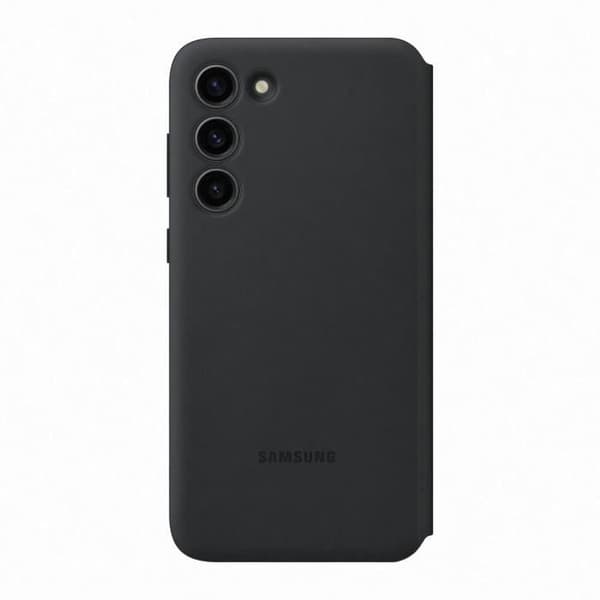 Samsung mobiltelefonfodral och skal Smart View-fodral med korthållare S23+ Svart