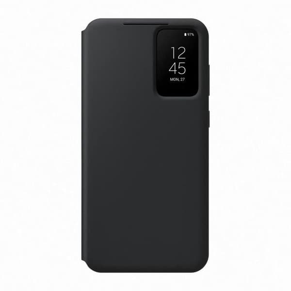 Samsung mobiltelefonfodral och skal Smart View-fodral med korthållare S23+ Svart
