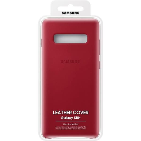 Samsung Läderfodral S10 + Bourgogne röd