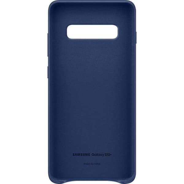 Samsung S10 + Läderfodral Marinblå
