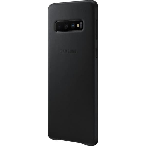 Samsung S10 Läderfodral - Svart