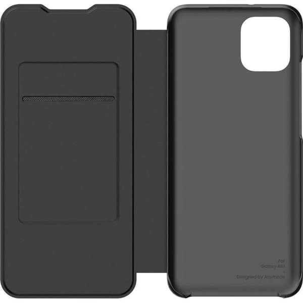 Folio Flip Wallet - Samsung - Galaxy A03 - Svart - Syntetiskt - Hårdskal