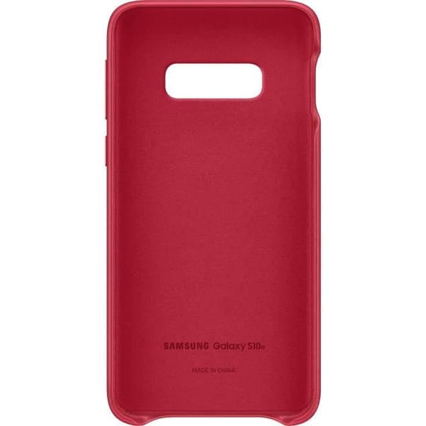 Samsung S10e Läderfodral - Burgundy Röd
