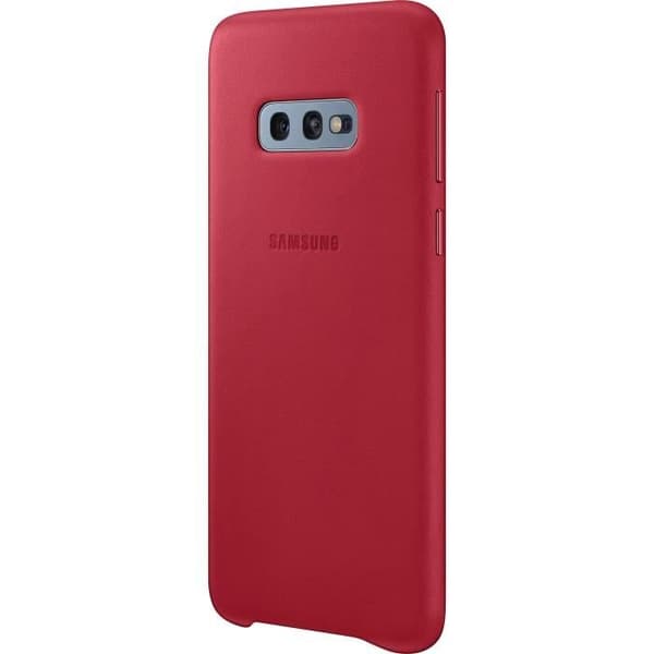 Samsung S10e Läderfodral - Burgundy Röd
