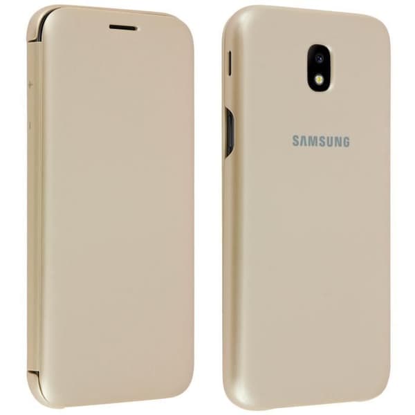 Samsung J5 2017 Flip Wallet Fodral - Guld