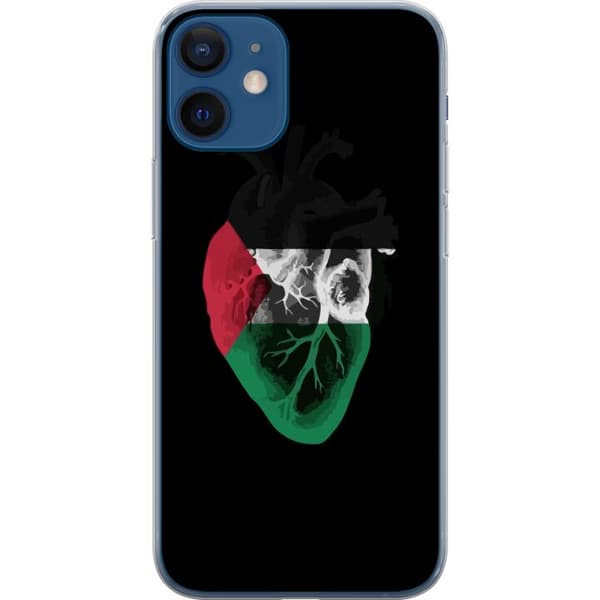 Apple iPhone 12  Gjennomsiktig deksel Palestina Hjerte