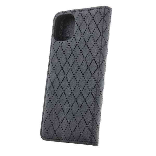 Smart Caro-deksel med stativ og kortspor for Xiaomi Redmi Note 11 4G - Svart