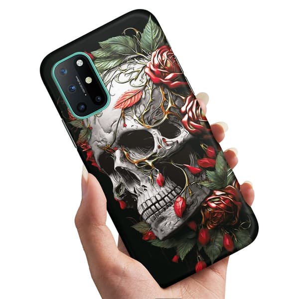 OnePlus 8T - Cover/Mobilcover Skull Roses