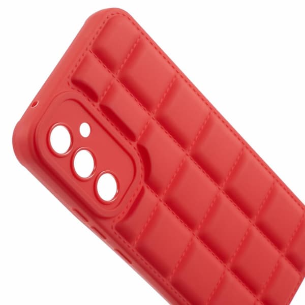SKALO Samsung A05s 4G Puffer Bumper TPU-suojakuori - Punainen