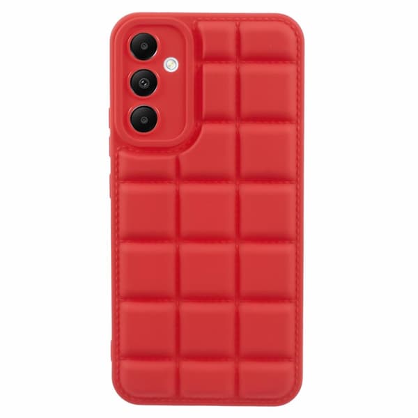 SKALO Samsung A05s 4G Puffer Bumper TPU-suojakuori - Punainen