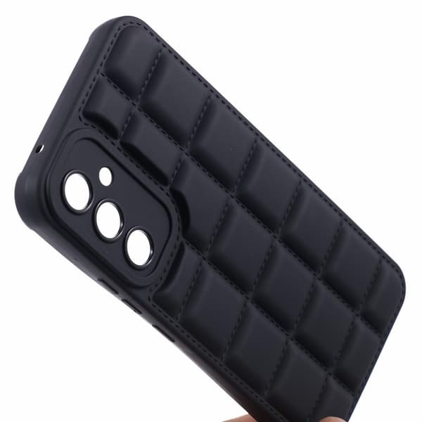 SKALO Samsung A05s 4G Puffer Bumper TPU-Cover - Sort