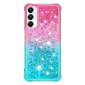 Miniatyrbild 3 av 7: SKALO Samsung A05s 4G Kvicksand Glitter Hjärtan TPU-skal - Rosa-Turkos