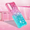 Miniatyrbild 7 av 7: SKALO Samsung A05s 4G Kvicksand Glitter Hjärtan TPU-skal - Rosa-Turkos
