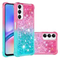 Miniatyrbild 2 av 7: SKALO Samsung A05s 4G Kvicksand Glitter Hjärtan TPU-skal - Rosa-Turkos