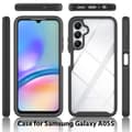 Pikkukuva 2 / 4: SKALO Samsung A05s 4G Iskunkestävä Clear Hybrid Suojakuori + suojakalvo - Musta
