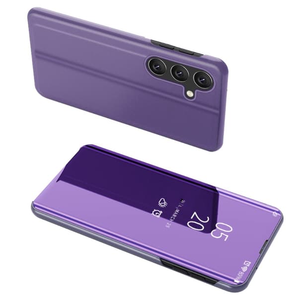 SKALO Samsung A05s 4G Clear View Lompakkokotelo - Violetti