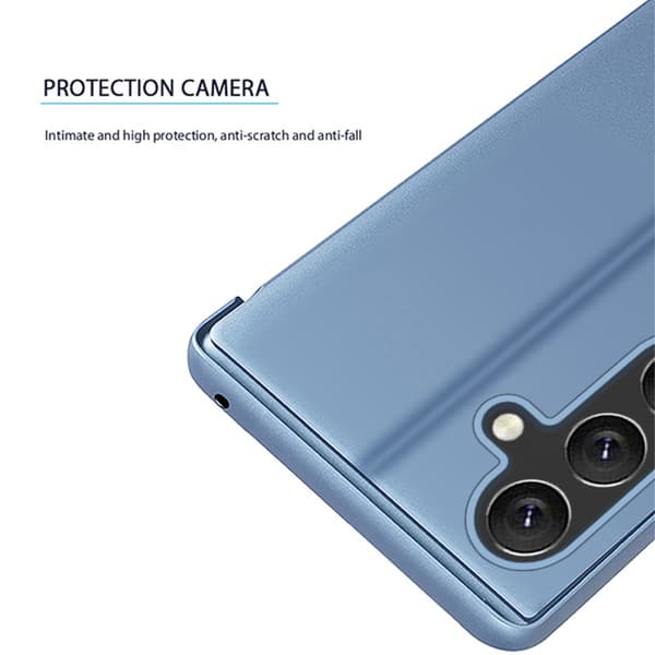 SKALO Samsung A05s 4G Clear View Plånboksfodral - Svart