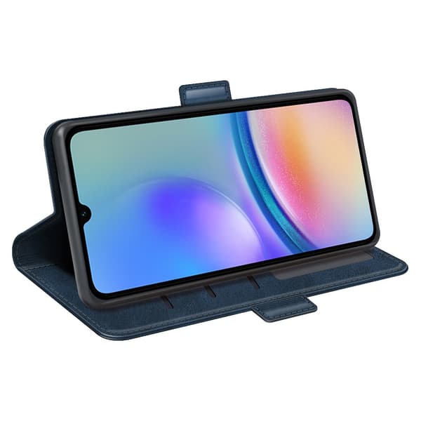 SKALO Samsung A05s 4G Premium Wallet Flip Cover - Blå