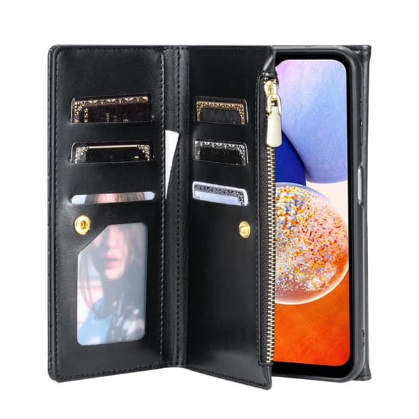 SKALO Samsung A05s 4G Evelope Clutch 8-Fack - Svart