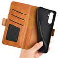 Miniatyrbillede 4 af 6: SKALO Samsung A05s 4G Premium Wallet Flip Cover - Lys brun