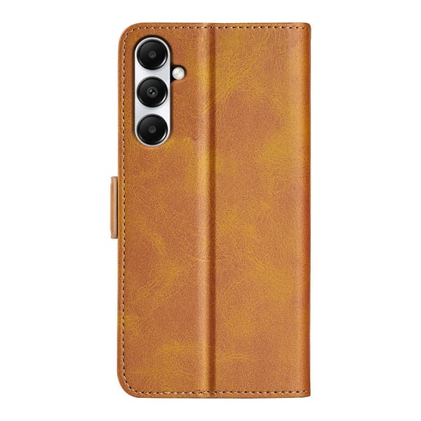 SKALO Samsung A05s 4G Premium Wallet Flip Cover - Lys brun