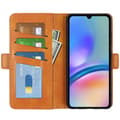Miniatyrbillede 2 af 6: SKALO Samsung A05s 4G Premium Wallet Flip Cover - Lys brun