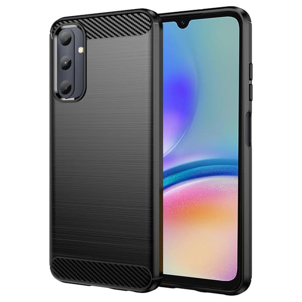 SKALO Samsung A05s 4G Armor Carbon Stöttåligt TPU-skal Svart