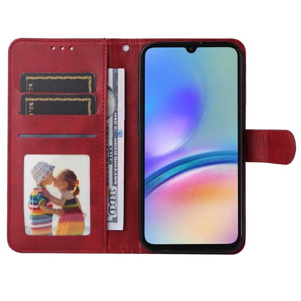SKALO Samsung A05s 4G PU-Läder Plånboksfodral