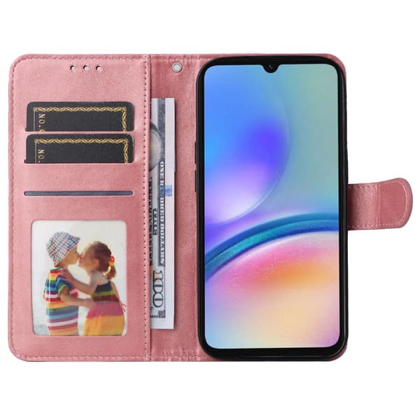 SKALO Samsung A05s 4G PU-nahkainen Lompakkokotelo