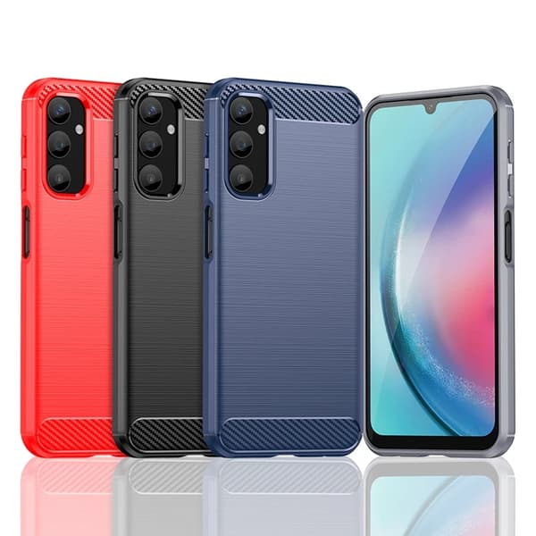 SKALO Samsung A25 5G Armor Carbon Stöttåligt TPU-skal