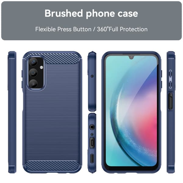 SKALO Samsung A25 5G Armor Carbon Stöttåligt TPU-skal