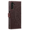 Pikkukuva 5 / 5: SKALO Samsung A25 5G Mandala lompakkokotelo - Ruskea
