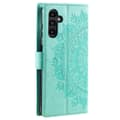 Pikkukuva 6 / 6: SKALO Samsung A25 5G Mandala lompakkokotelo - Turkoosi