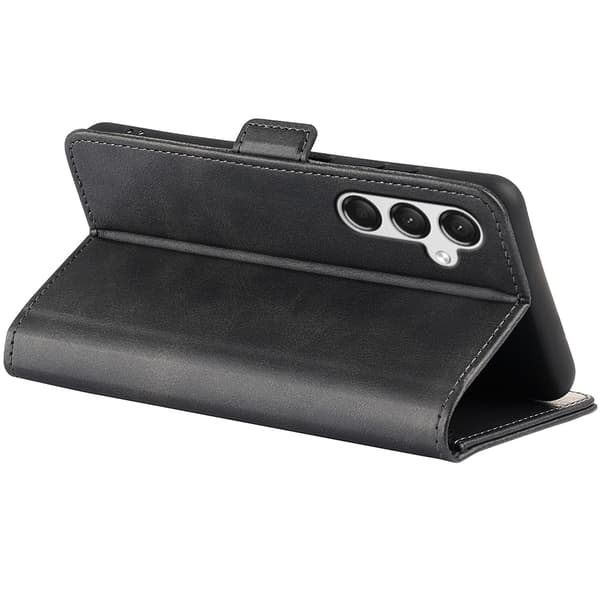 SKALO Samsung A25 5G Premium Wallet Flip Cover - Sort