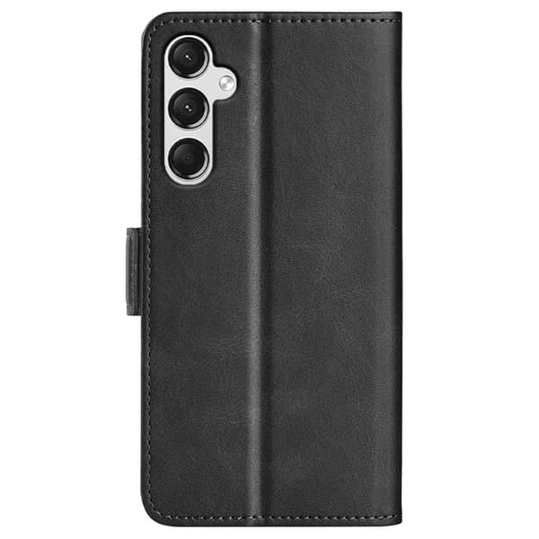 SKALO Samsung A25 5G Premium Wallet Flip Cover - Sort