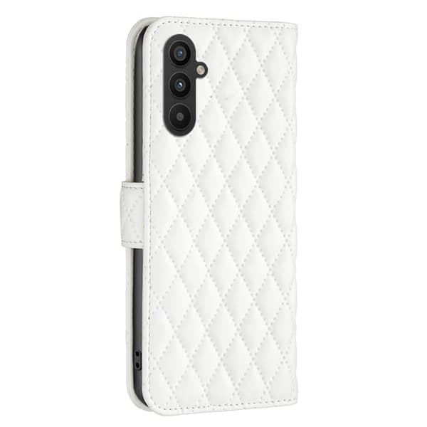 SKALO Samsung A25 5G BINFEN COLOR Tikattu Lompakko - Valkoinen
