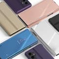 Miniatyrbillede 8 af 8: SKALO Samsung S23 FE Clear View Flip Cover - Rosa guld