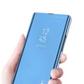 Pikkukuva 5 / 8: SKALO Samsung S23 FE Clear View Lompakkokotelo - Sininen