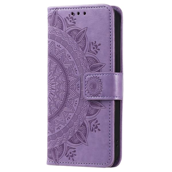 SKALO Samsung S23 FE Mandala Flip Cover - Lilla