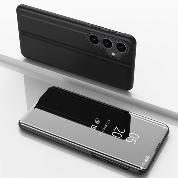SKALO Samsung S23 FE Clear View Flip Cover - Sort