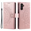 Pikkukuva 1 / 6: SKALO Samsung S23 FE Mandala lompakkokotelo - Ruusukulta