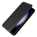 Pikkukuva 5 / 10: SKALO Samsung S23 FE Carbon Fiber Lompakkokotelo - Musta