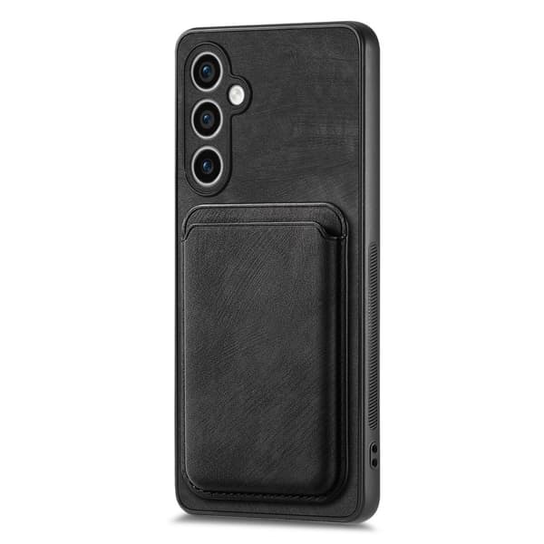 SKALO Samsung S23 FE PU-Läder Skal med avtagbar Magnet Plånbok - Svart