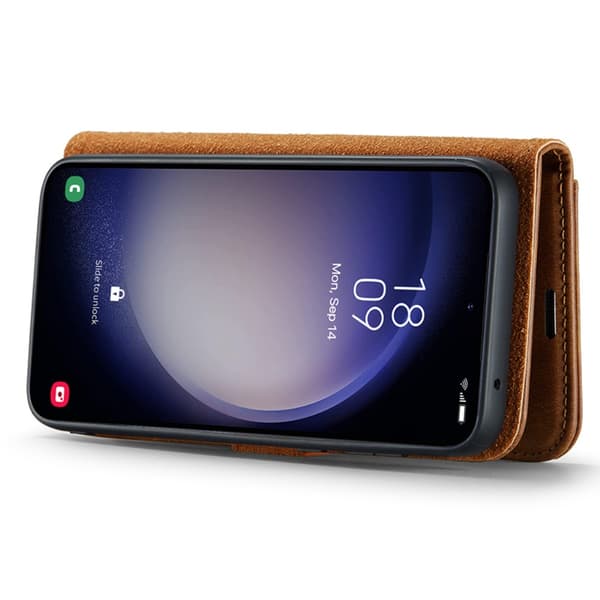 DG MING Samsung S23 FE 2-i-1 Magnet Plånboksfodral - Brun