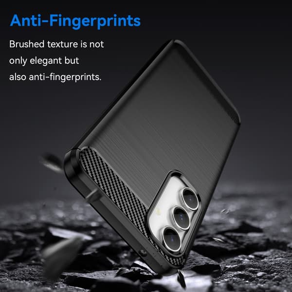 SKALO Samsung S23 FE Armor Carbon Stöttåligt TPU-skal