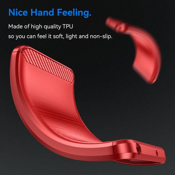 SKALO Samsung S23 FE Armor Carbon Stødsikker TPU-cover