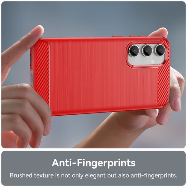 SKALO Samsung S23 FE Armor Carbon Stødsikker TPU-cover