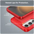 Miniatyrbillede 6 af 9: SKALO Samsung S23 FE Armor Carbon Stødsikker TPU-cover