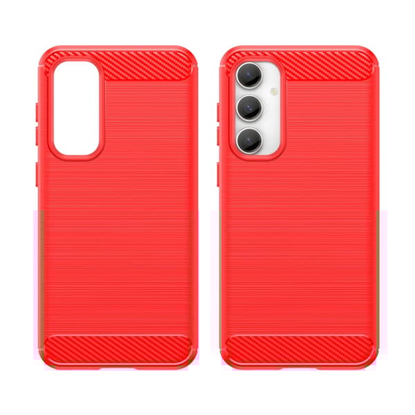 SKALO Samsung S23 FE Armor Carbon Stødsikker TPU-cover
